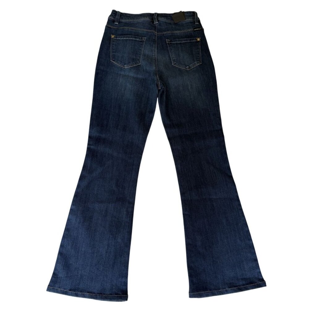 Watch LA Junior/Womens Blue Button-Fly Flare Jeans Size 9 Premium Denim NWT - Picture 4 of 8